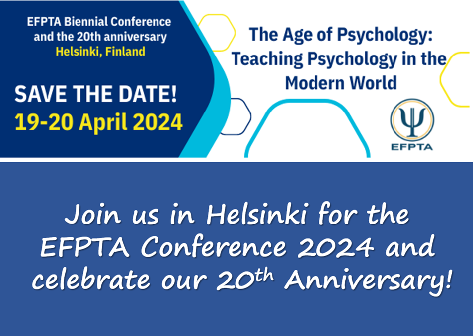 EFPTA European Federation of Psychology Teachers' Associations