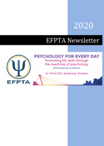 EFPTA Newsletter 2020 is published