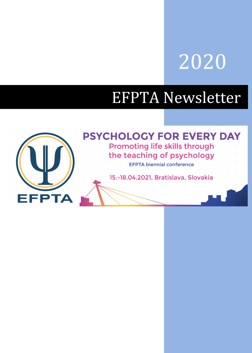 EFPTA Newsletter 2020 is published