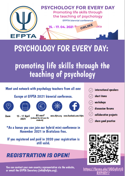 EFPTA 2021 online conference