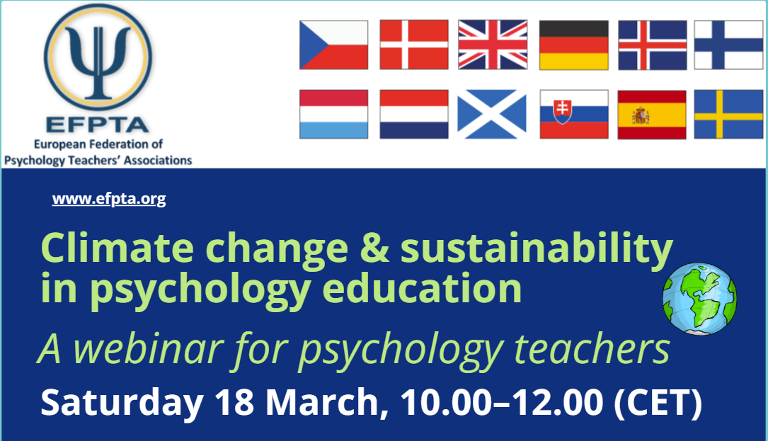 Climate change & sustainability in psychology education