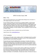 EFPTA Newsletter JAN 2008