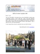 EFPTA Newsletter Sept 2009