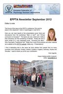 EFPTA Newsletter Sept 2012